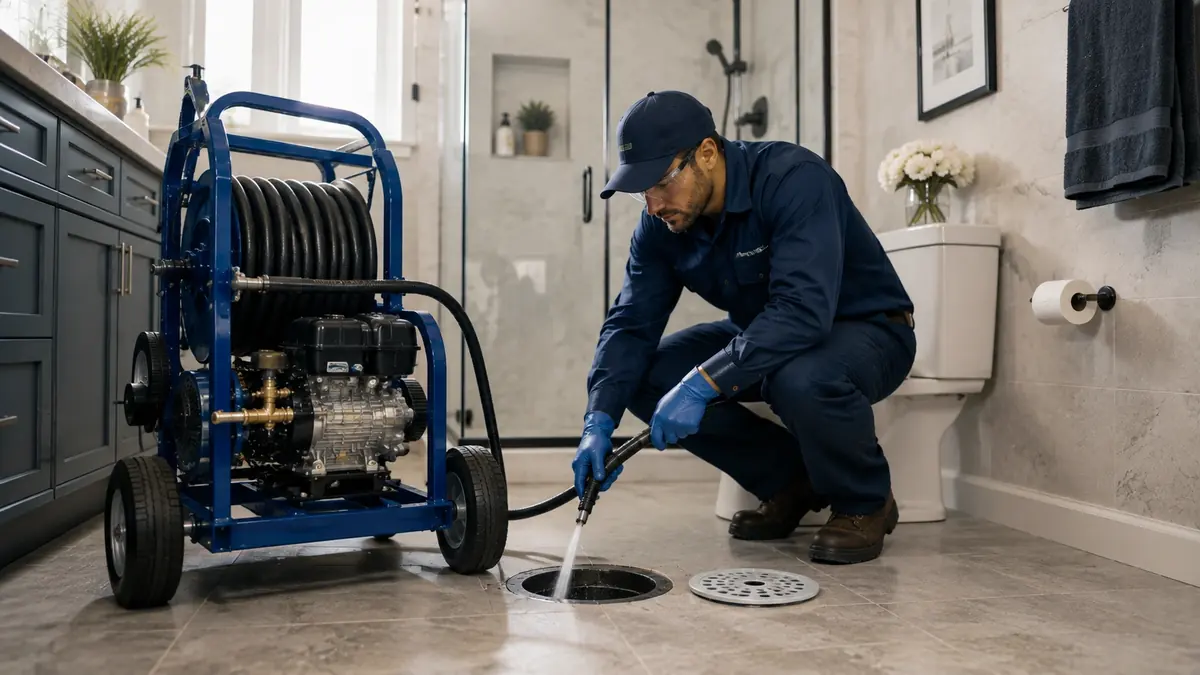 Bathroom Drain Hydro Jetting in Rohnert Park