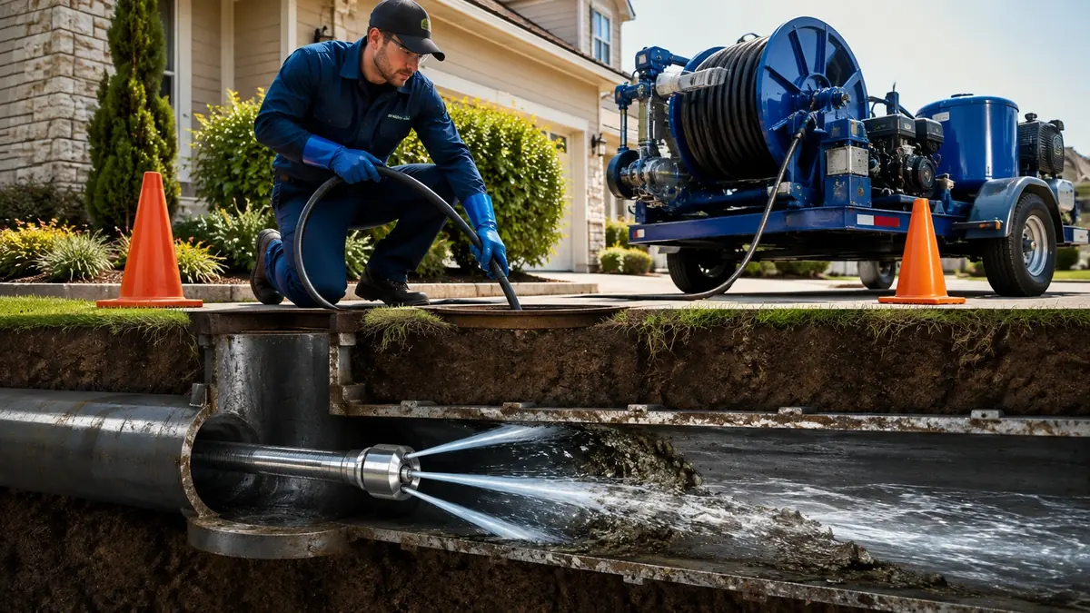 Main Sewer Line Hydro Jet Cleaning in Rohnert Park