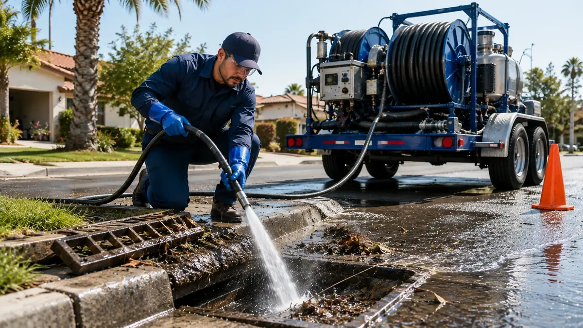 Storm Drain Hydro Jet Cleaning in Rohnert Park